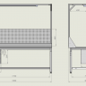 Стол рабочий C.2.3.1800.900.650-950A